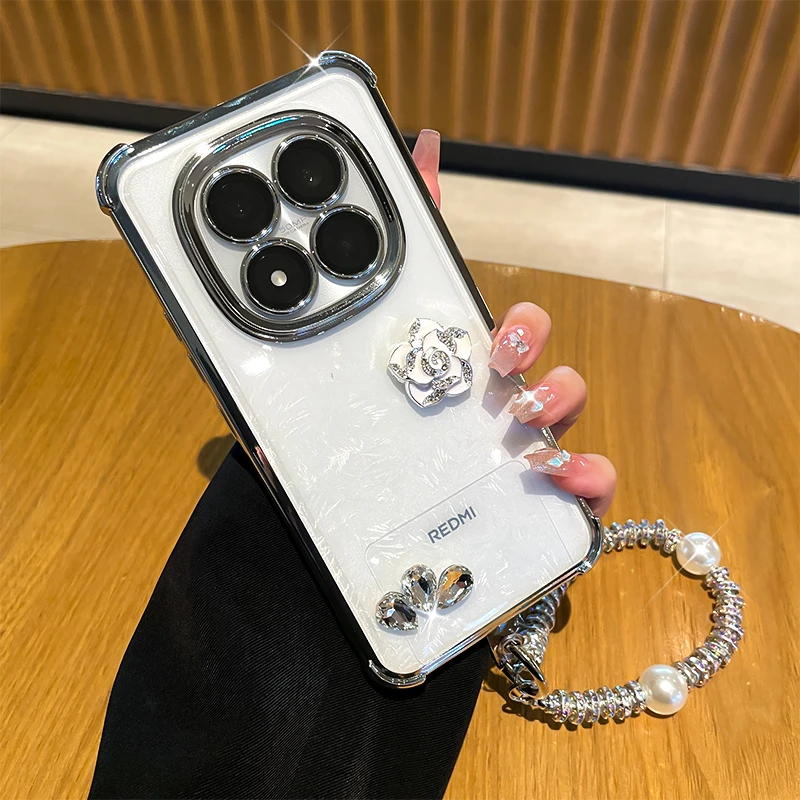 潮多米适用红米note15pro+手机壳note15pro新款女note15气囊电镀