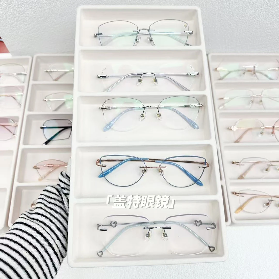 无框链接免费镜片染色镜片形状大小都可以改完全按照自己喜欢的做