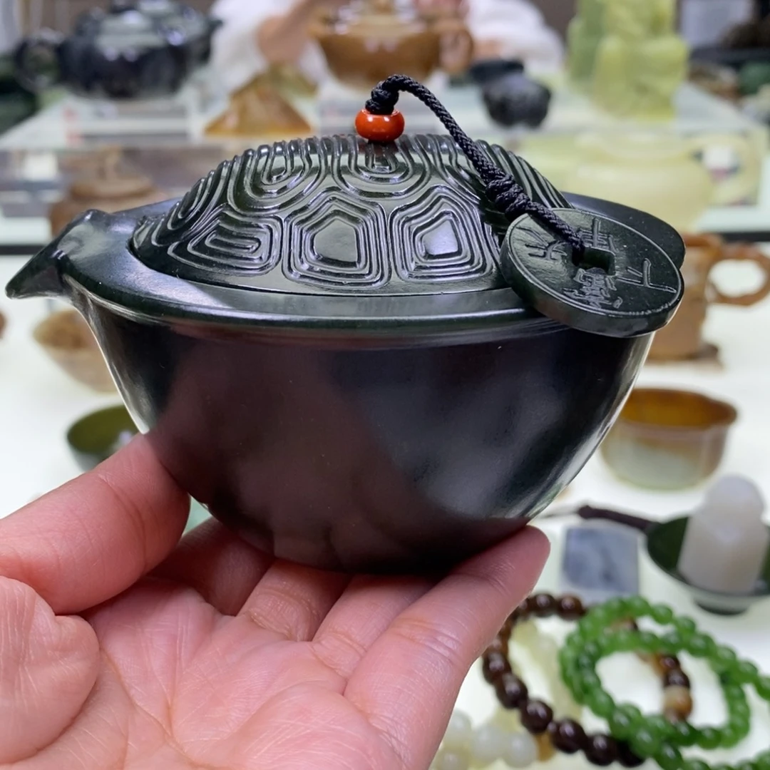 和田玉茶壶未镶嵌善*雅