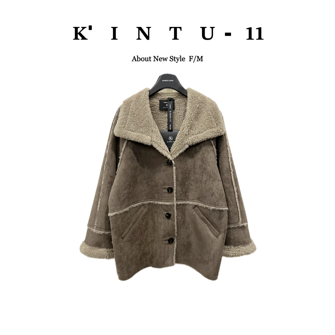 【K-11】原创设计 “100%绵羊毛”颗粒毛毛外套21003