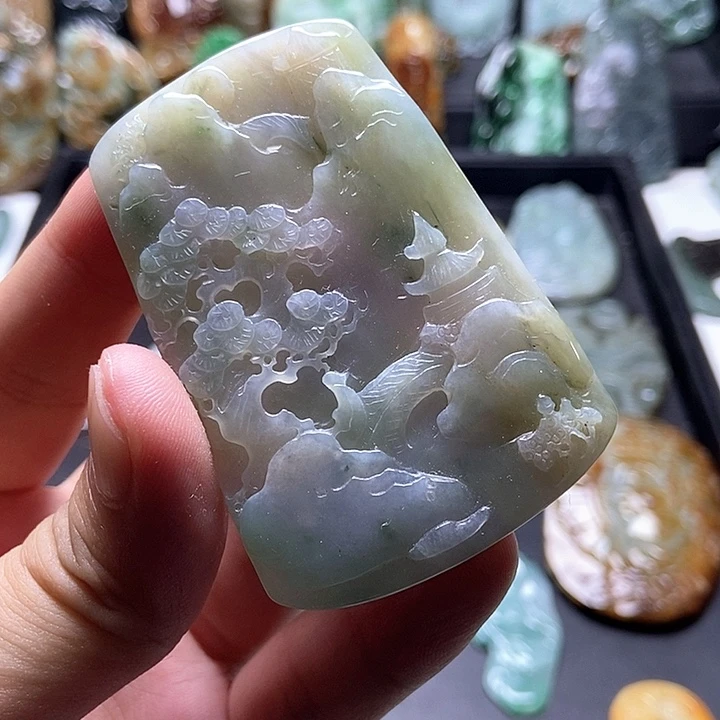 颈饰未镶嵌翡翠翡翠a货