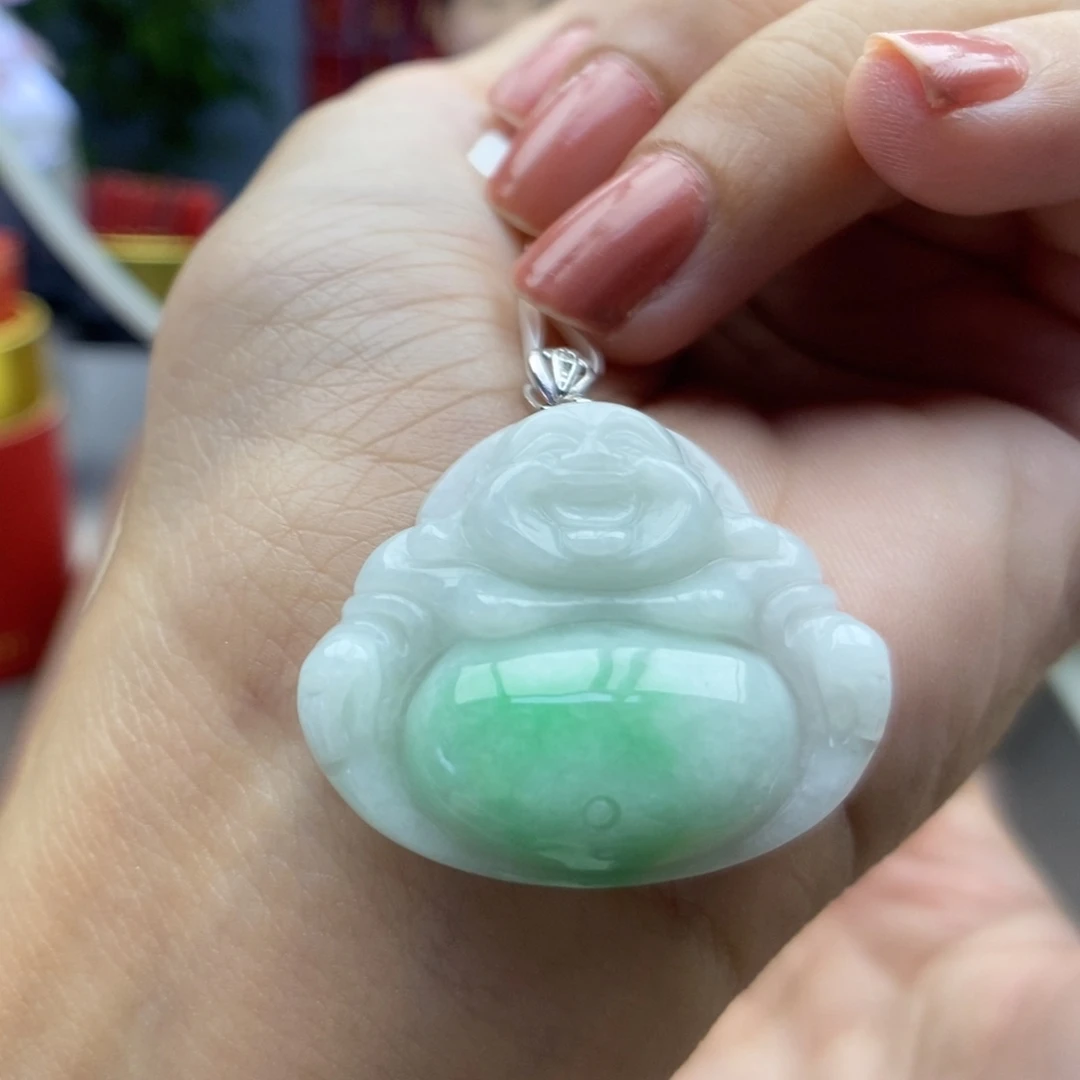 翡翠银S925镶嵌颈饰吊坠14