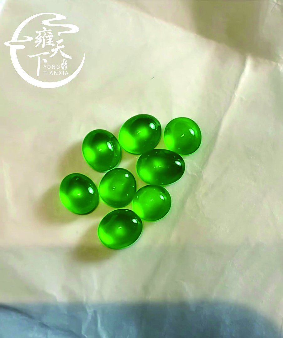 【雍天下】缅甸天然翡翠帝王绿项链