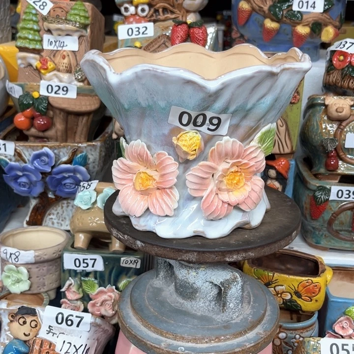 紫砂花盆粗陶材质多肉花盆