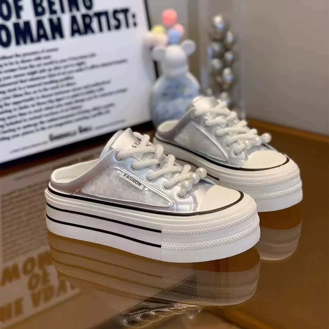 7拖鞋女2025夏季新款拖鞋女软底透气拖鞋小白鞋女