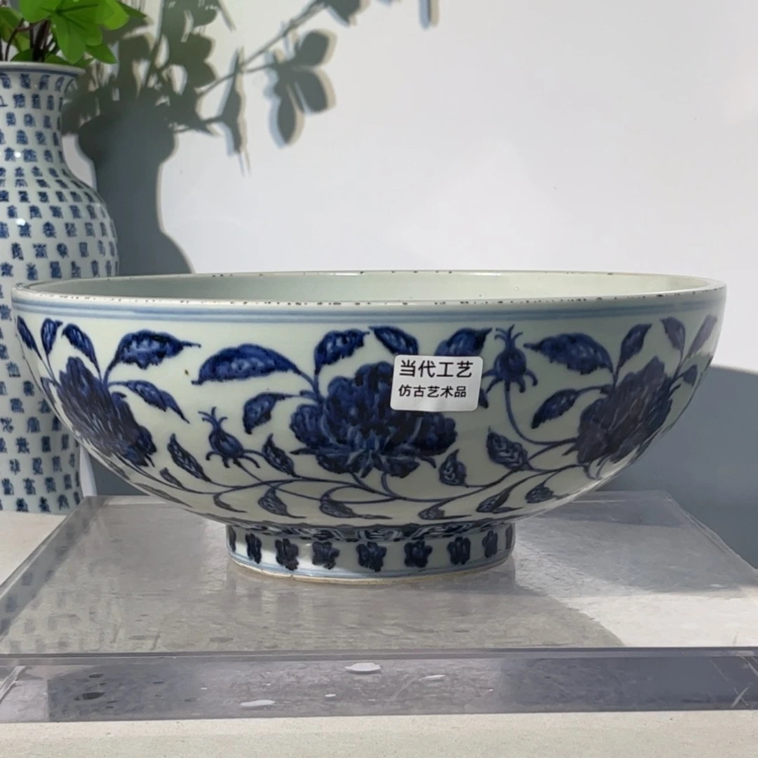 雅***魁摆件当代瓷器工艺品摆件青花