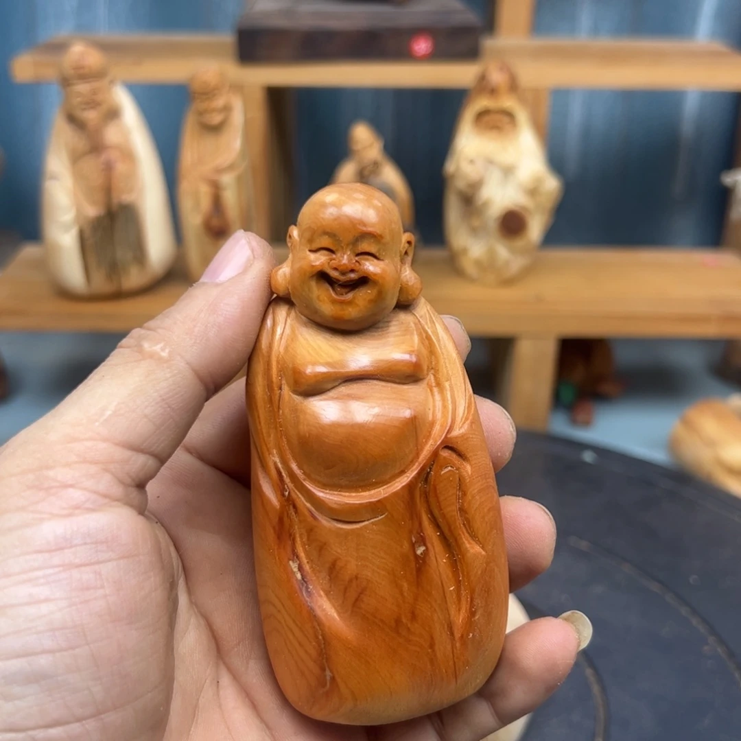 木美****活崖柏木摆件手把件