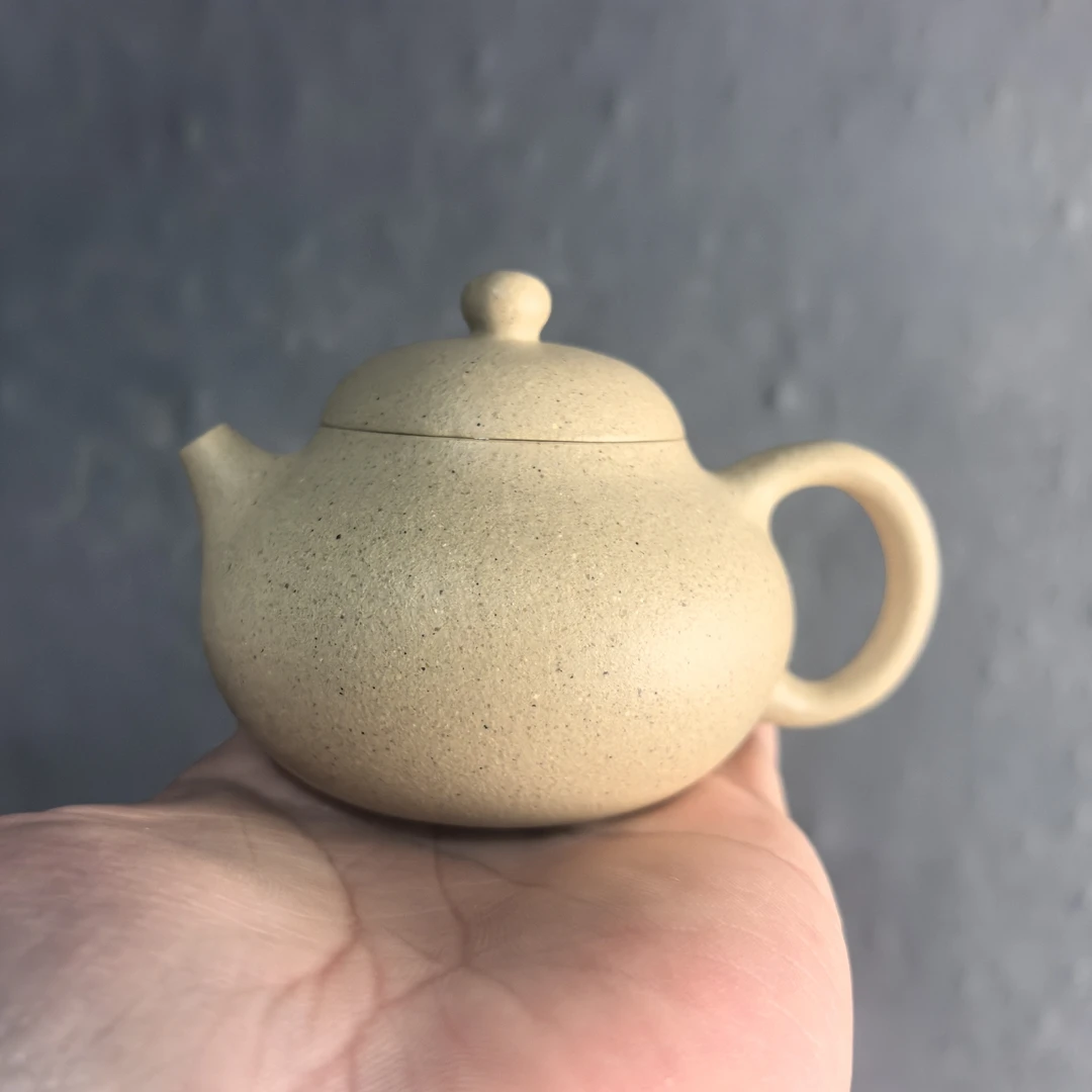 宜兴紫砂壶泡茶壶小文旦原矿本绿容量130cc文旦壶半手茶具泥壶