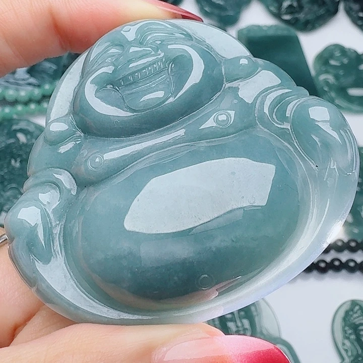 颈饰未镶嵌翡翠天然的A货翡翠多样性发其一