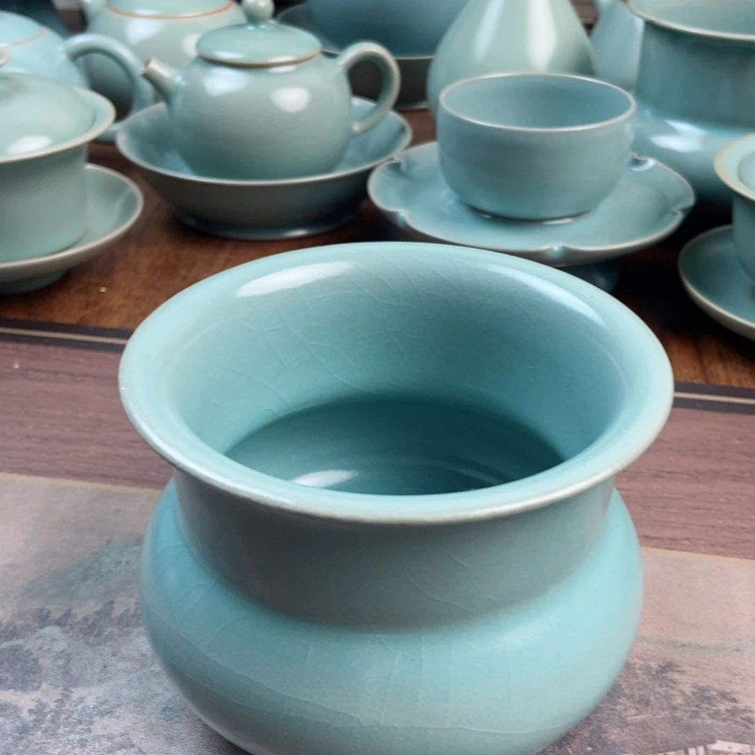 摆件原产地原矿汝瓷～茶器