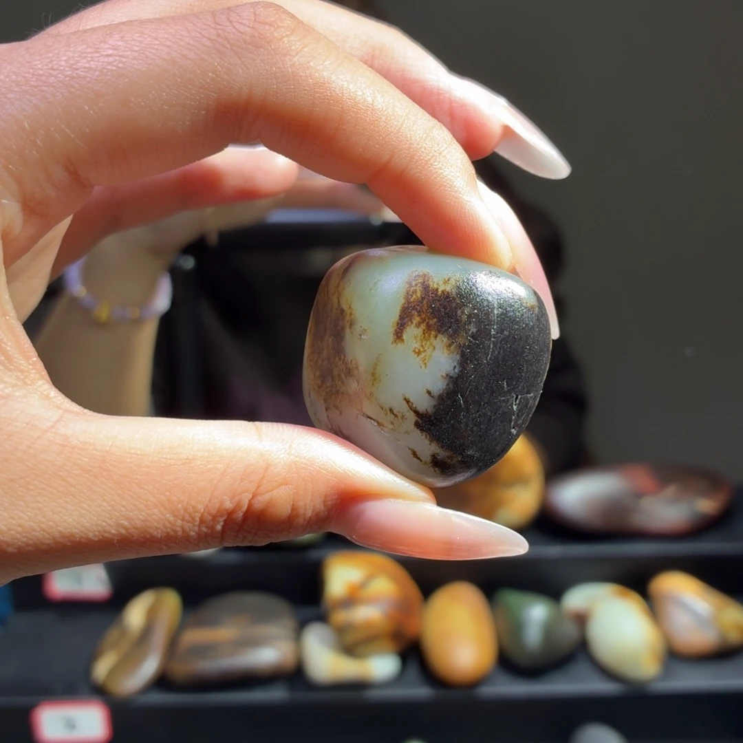 和田玉未镶嵌挂件46.6