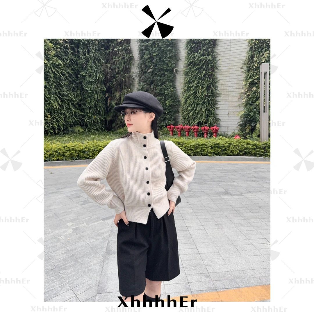 辛儿/小个子【杏仁果】25年小众气质法式软糯毛衣羊毛上衣XY1898