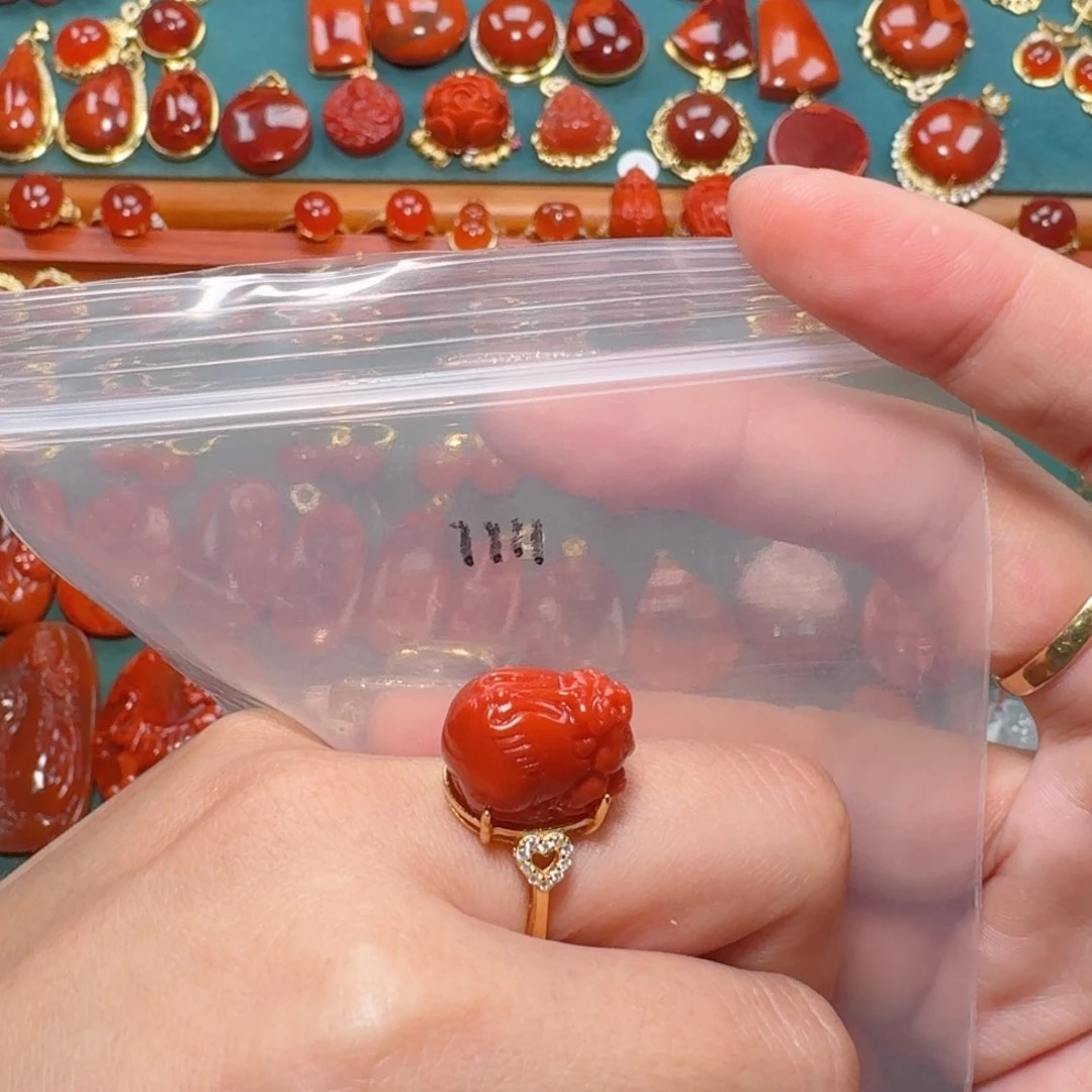 南红玛瑙南红银S925镶嵌