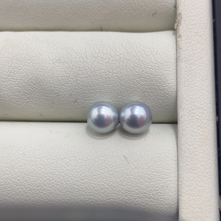 海水珍珠裸珠6.5-6.7mm真多麻对珠