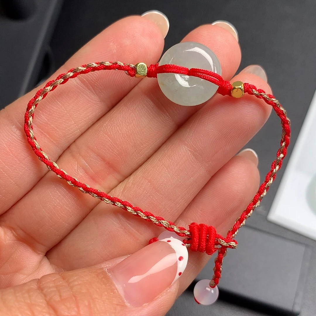 翡翠未镶嵌颈饰手绳