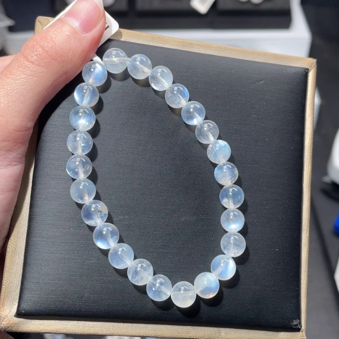 x***n未镶嵌长石手链蓝月光7m+