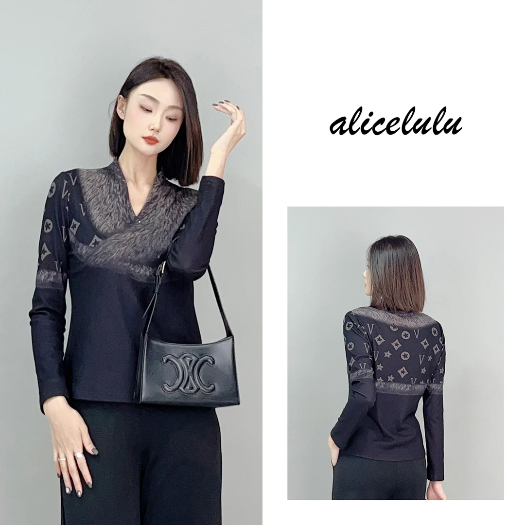 1 ALICE “致敬老花”衬衫 3D印花 华贵典雅 S2140783J