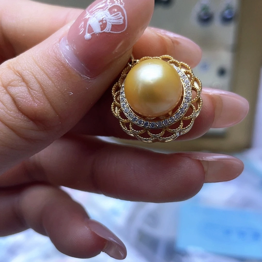 海水珍珠颈饰银S925镶嵌