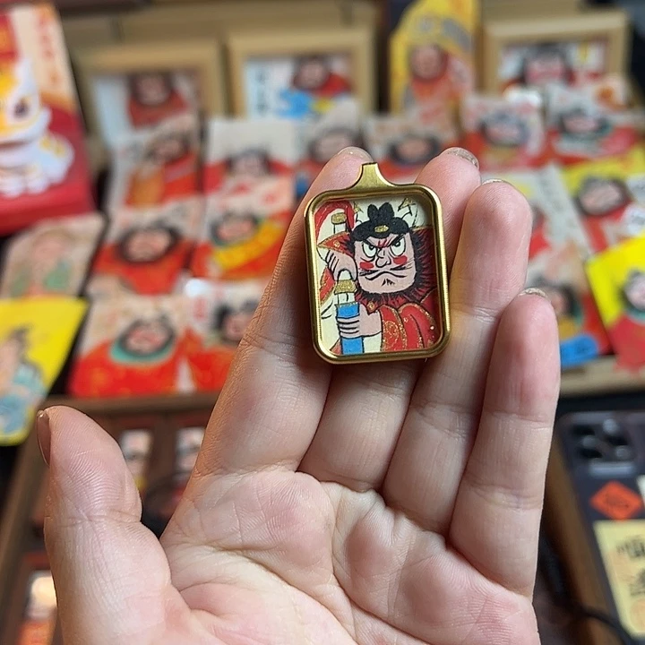 重****队纯手绘钟馗文创画