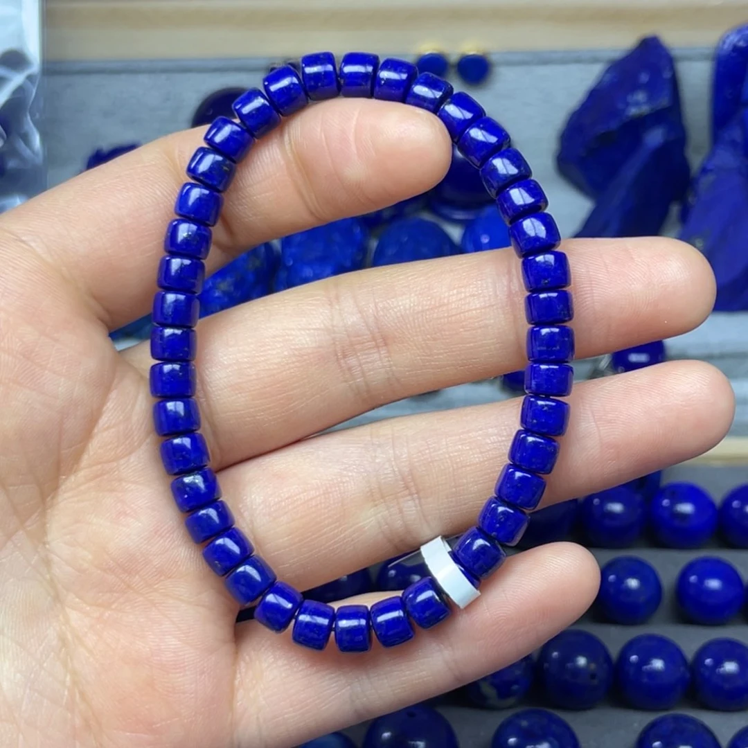 青金石手串6+未镶嵌方****计