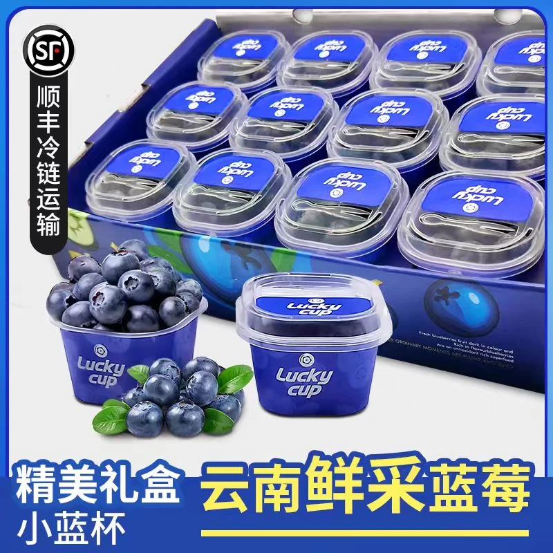 【 M25号礼盒装】 云南抚仙湖 纯甜花香蓝莓 精美礼盒装