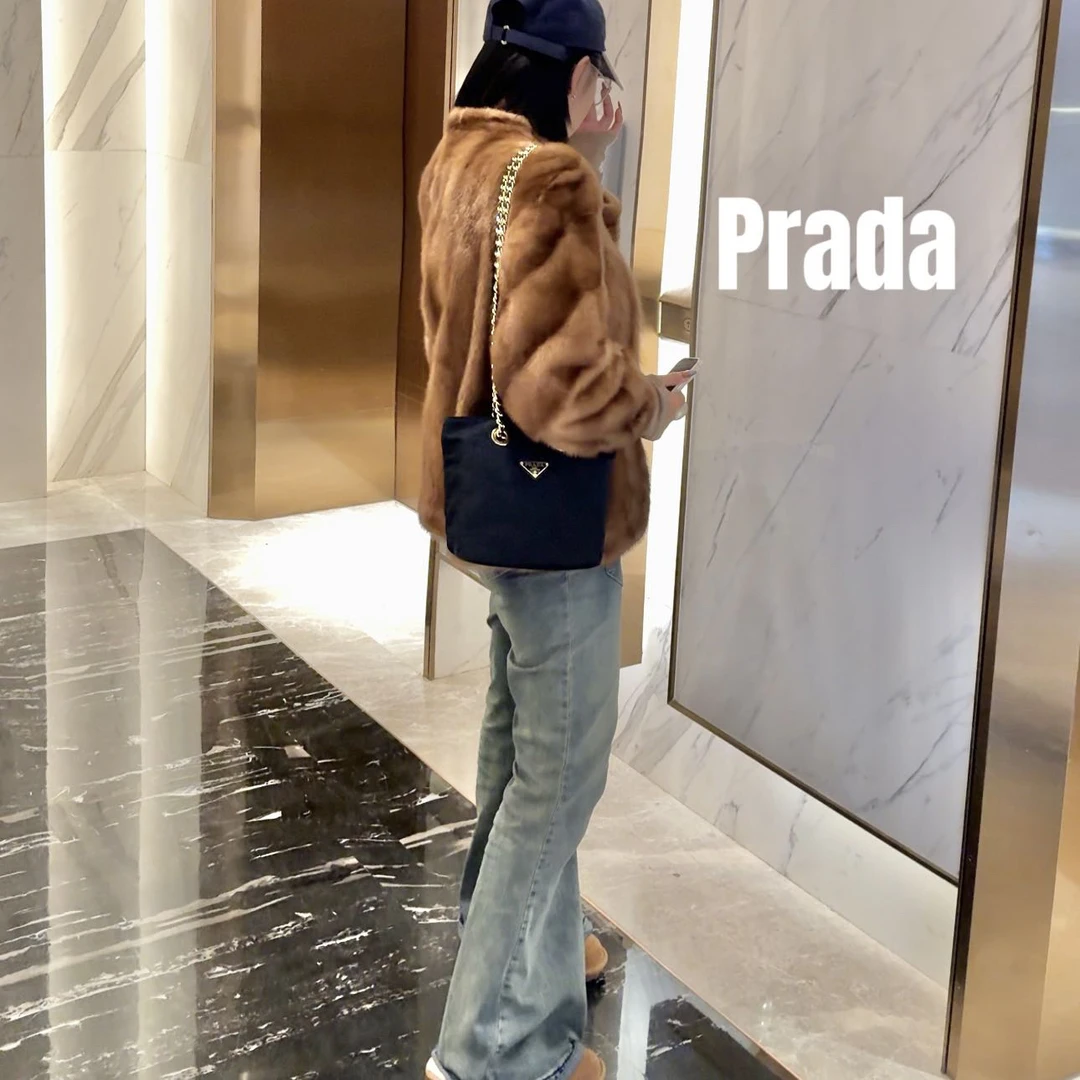修复品8615468/Prada/普拉达蓝金20降落伞包