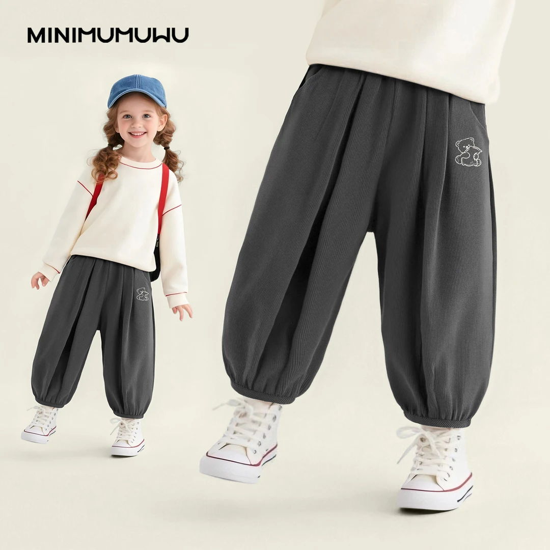 儿童裤子女孩2025新款爆款春秋款女童长裤卫裤宽松休闲运动裤韩版