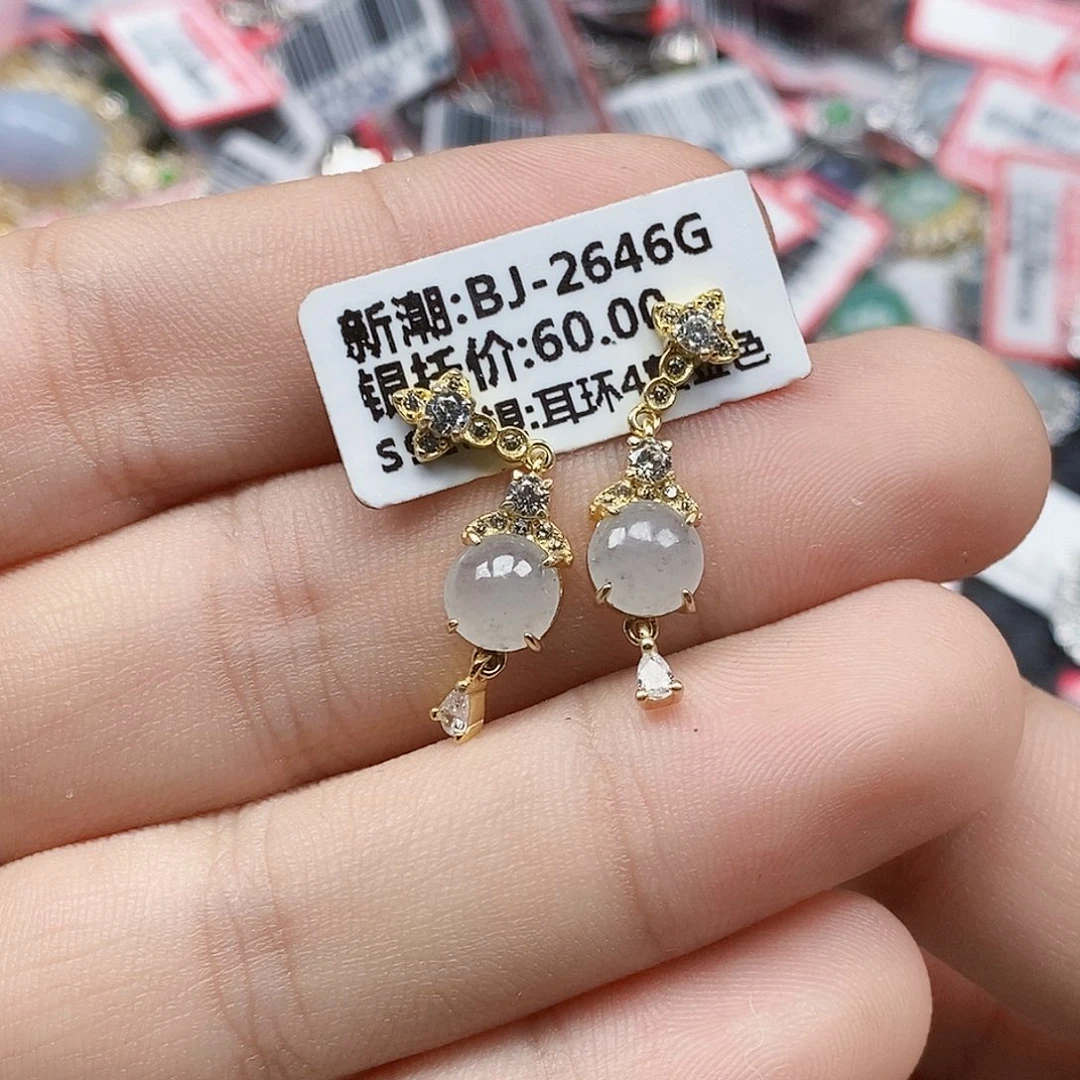 翡翠银S925镶嵌戒指