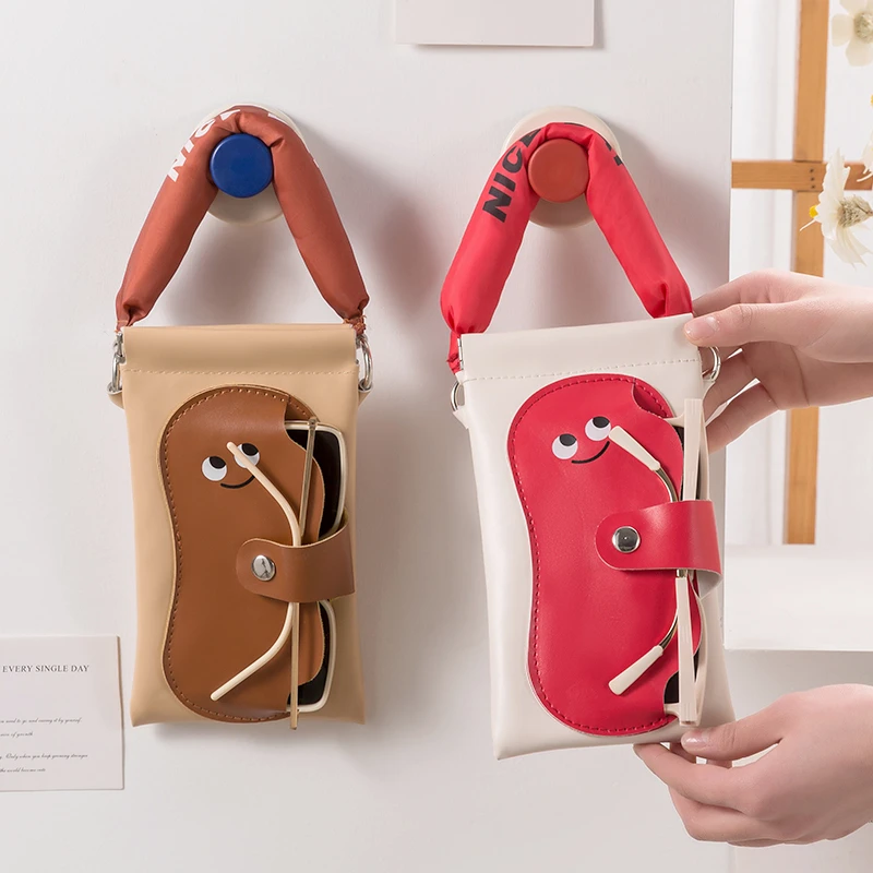 新款二合一手机墨镜包可爱多巴胺穿搭户外眼镜墨镜手机收纳袋防丢