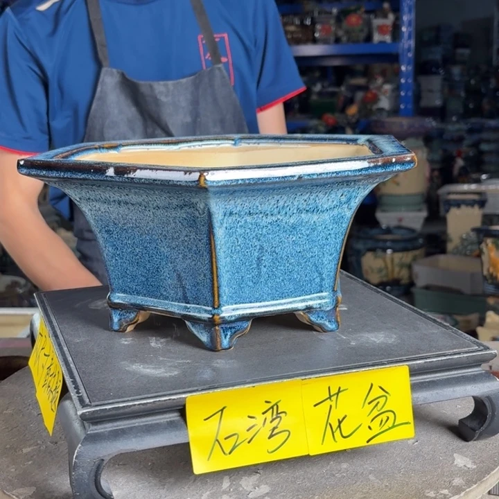 一风堂石湾花盆 内25*12微瑕