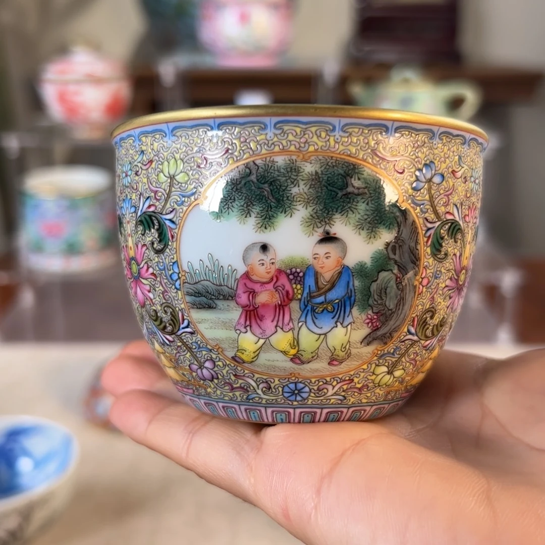 寒***月纯手工手绘 高端茶器