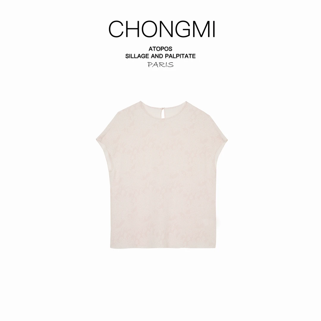 粉色桑蚕丝真丝T恤女2025夏季新款时尚百搭宽松印花圆领女士上衣