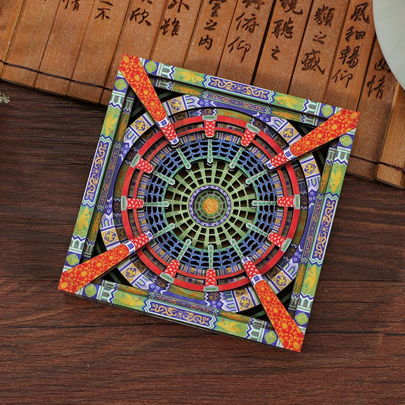 [直播藻井]国潮大字转盘城市旅游磁力冰箱贴