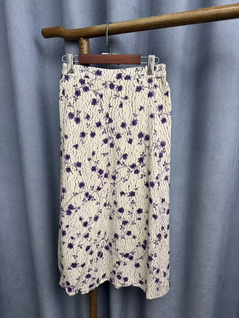 2025秋季新款时尚百搭桑蚕丝半身裙女T206