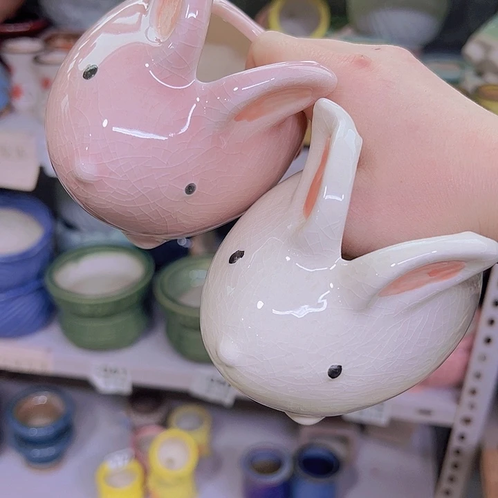 红陶陶瓷花盆当场满12包邮