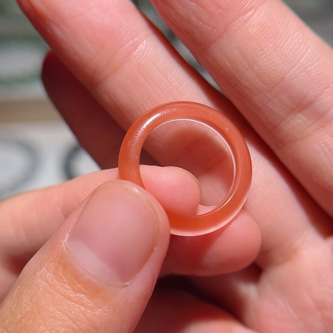 未镶嵌南红玛瑙戒指直径16.5mm