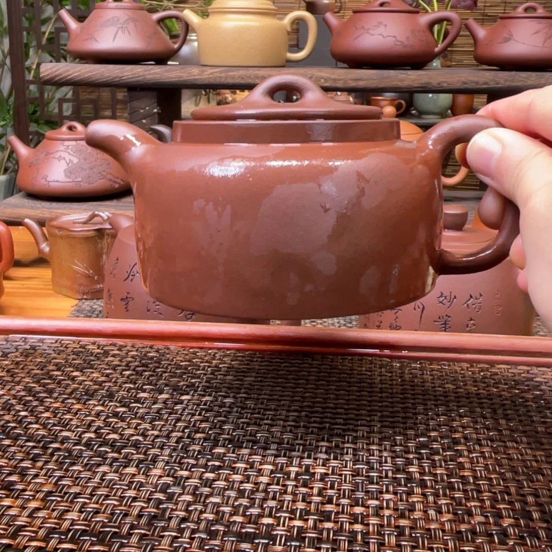茶壶紫砂宜兴原矿紫砂手工制370