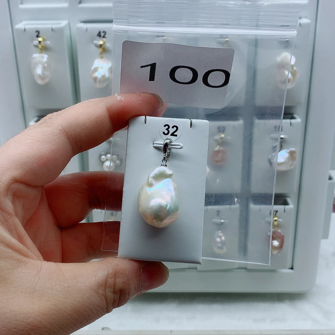 淡水珍珠吊坠(不含链)合金