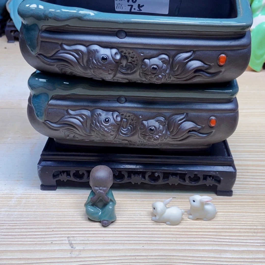 瓷片陶瓷花盆陶瓷艺术
