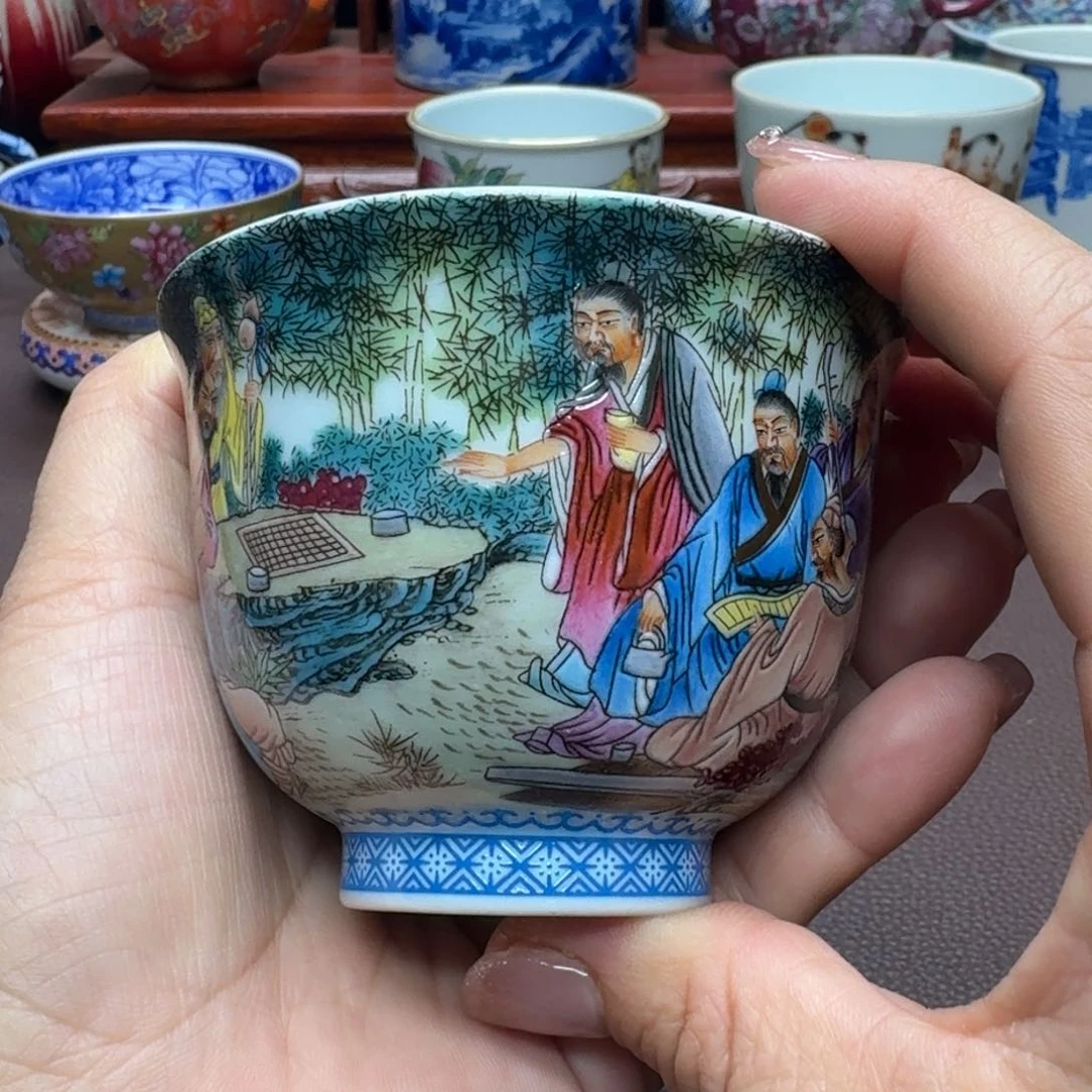 瓷片景德镇仿古手工制作精品展示