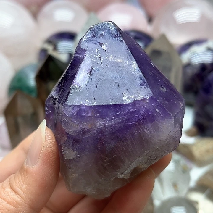 紫晶186克紫水晶原石未镶嵌