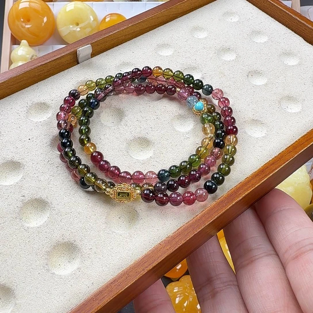 手链未镶嵌碧玺朱*叶碧玺