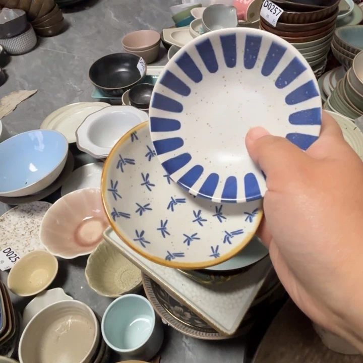 瓷日式小碟2个装哑光