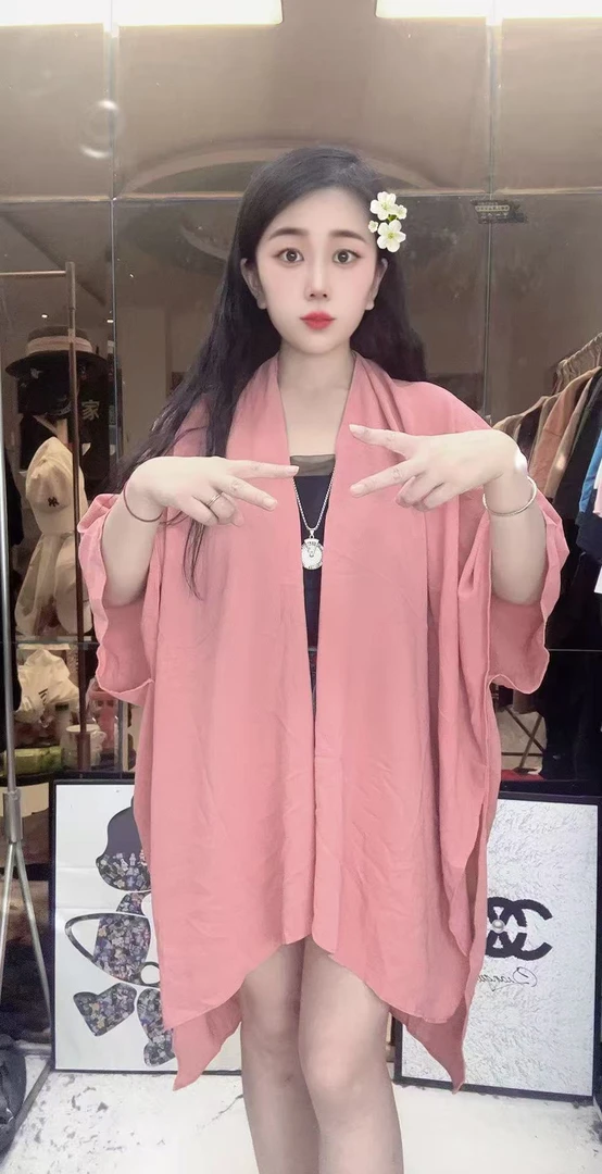 外贸大码设计师款防晒开衫