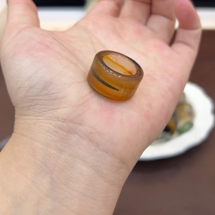 玛瑙/玉髓合金戒指2港11