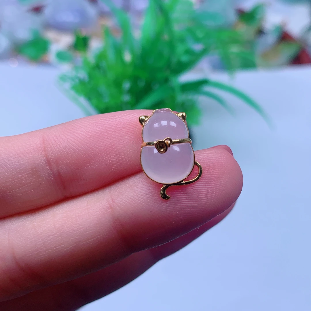 缅甸天然A货翡翠，冰胶葫芦 编号179/1230尺寸 17-10-6.3