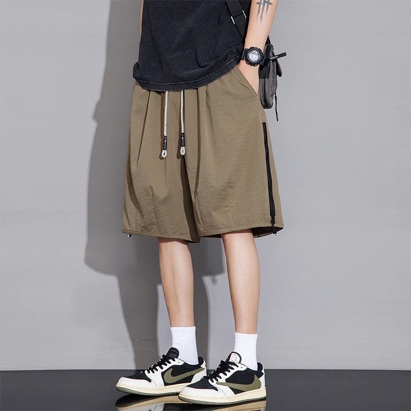 胖胖火星大码男装夏季运动工装短裤男士日系潮流薄款休闲五分中裤