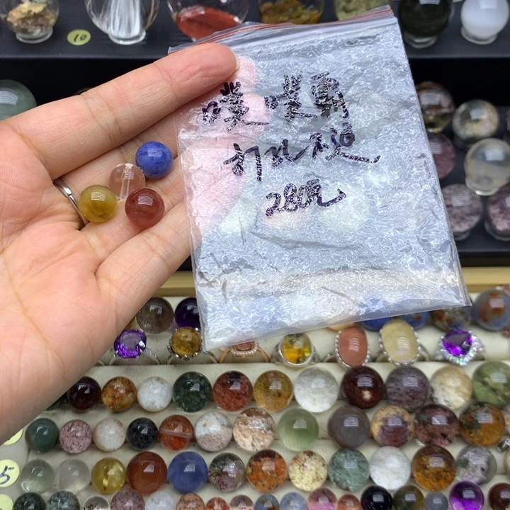 水晶手链未镶嵌噗*霸兔毛团团打孔不退换