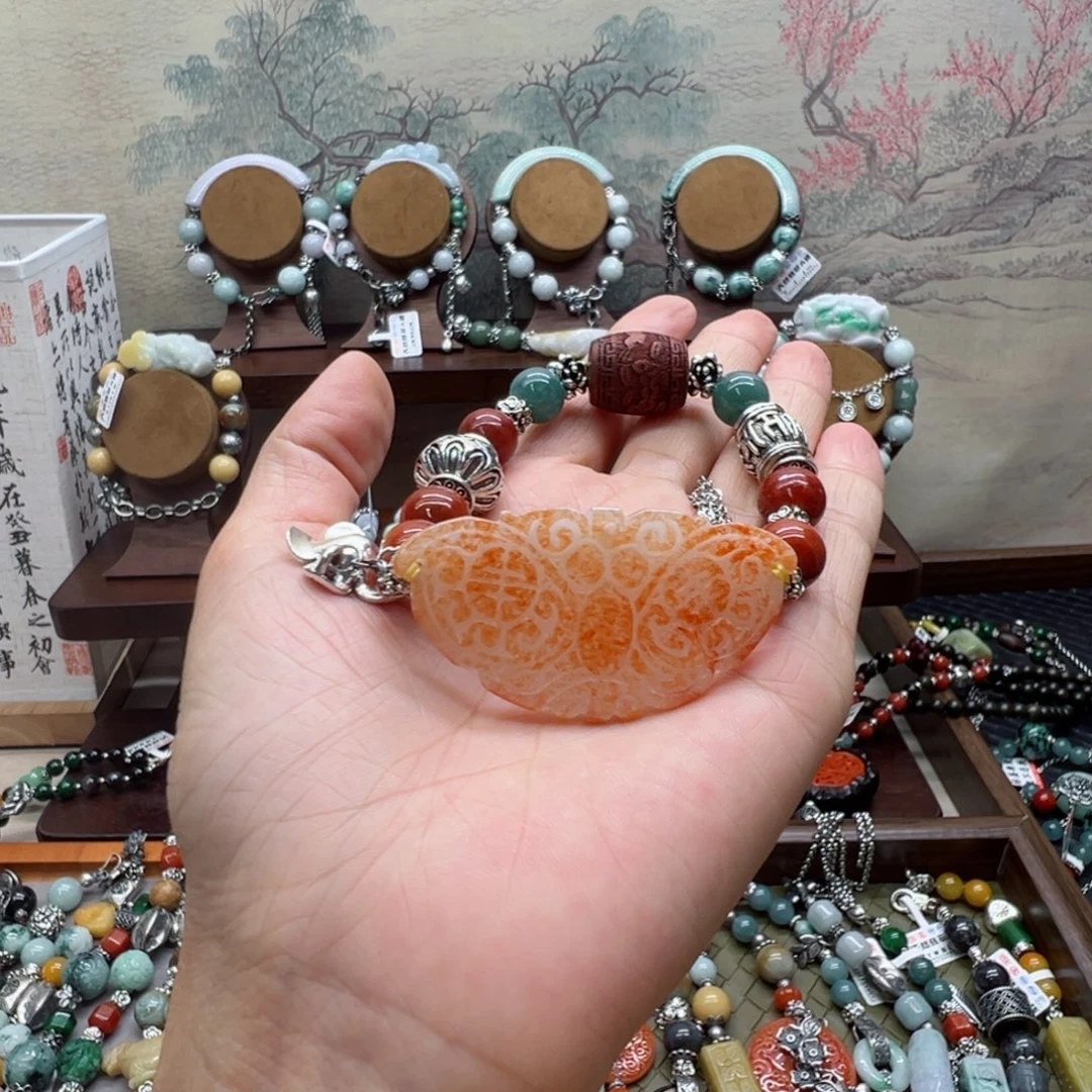 未镶嵌手链翡翠翡翠手牌