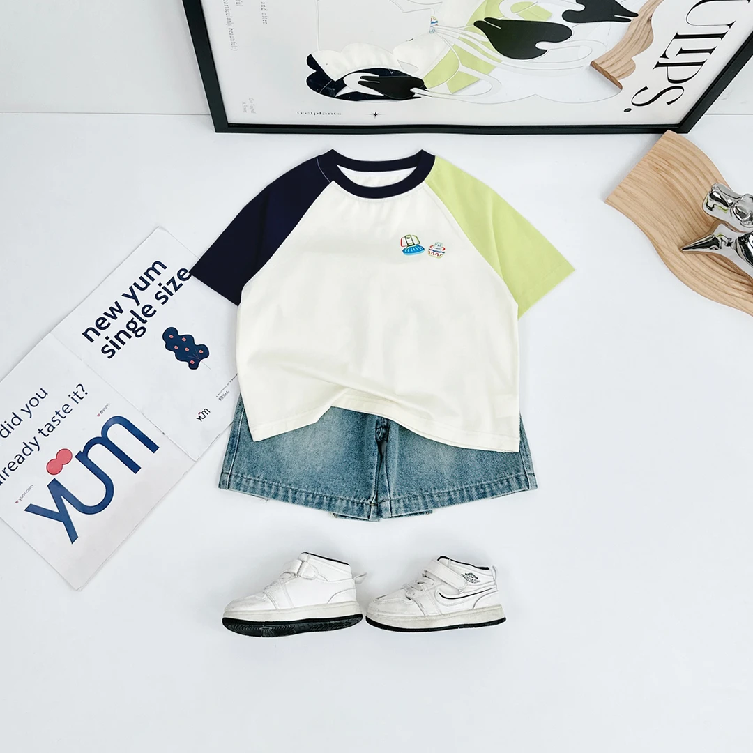 儿童夏短袖T恤夏季男童上衣2025新款夏装潮 FB25158